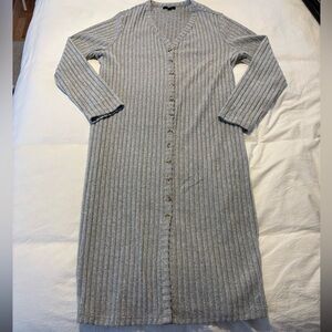 Frye Gray Ribbed Knit Top